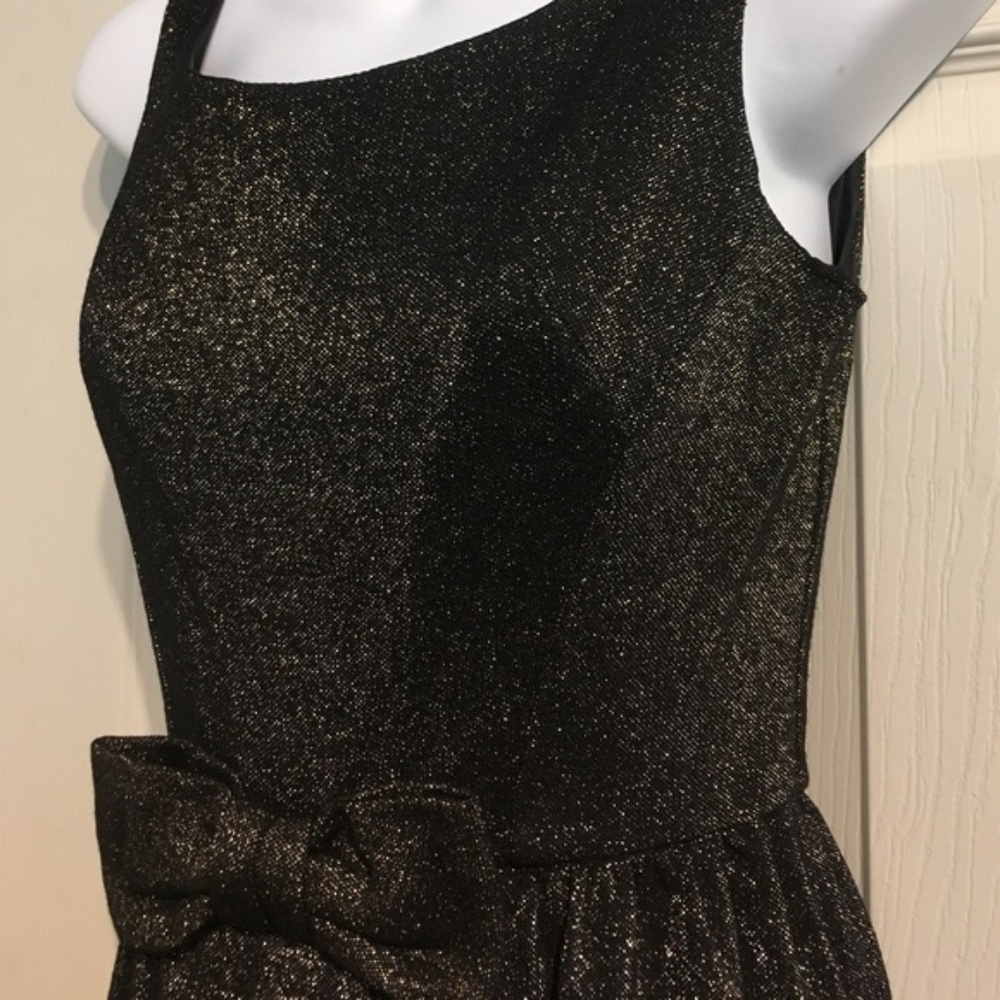 🥂✨ Sparkly Vintage Dress w Bow ✨ - Picture 6 of 12